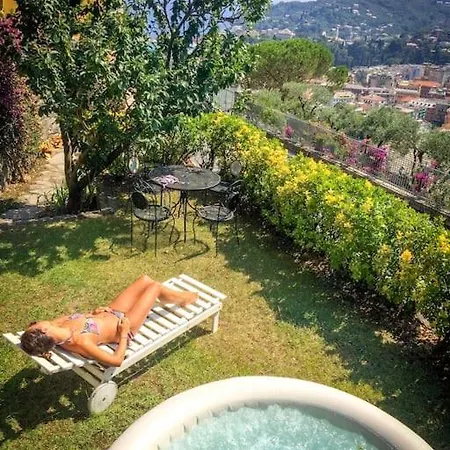 Dreamy Loft Con Vista Mare Giardino E Jacuzzi Da Maggio A Settembre 산타마르게리타리구레